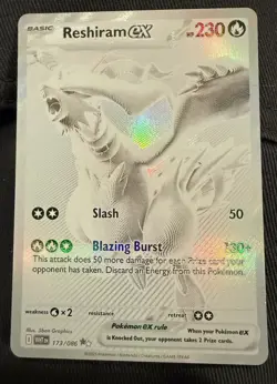 Pokemon TCG Reshiram EX White Flare Mint-Near Mint Condition Card 173/086 BWR - Image 1