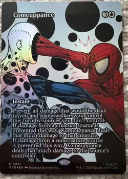 Comeuppance Borderless Foil - Mythic - Marvel Universe Eternal-Legal MTG 001 - Image 1