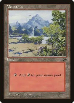 Mountain 1x MtG Arena League 1996 PLAYED - Image 1
