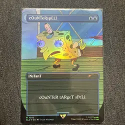 MTG Rainbow Foil cOuNTeRspELl (7010) NM Unplayed SpongeBob Secret Lair Drop - Image 1