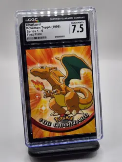 Charizard - Pokemon Topps Series 1-6 First Print, Near Mint+ (CGC 7.5) - Image 1