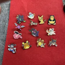 Official pokemon pin lot of 13 Pins . ￼ They’re In Great Shape. ￼ - Image 1