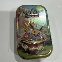 POKEMON PRISMATIC EVOLUTIONS MINI TIN NEW/SEALED MINT - Jolteon Can - Image 1