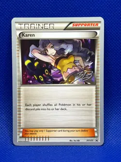 Pokemon Tcg Karen - XY177 - Black Star Promo World Championships 2017 - Image 1