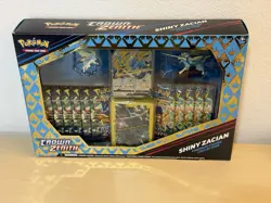 Pokemon TCG Crown Zenith Shiny Zacian Premium Figure Collection -New Sealed - Image 1