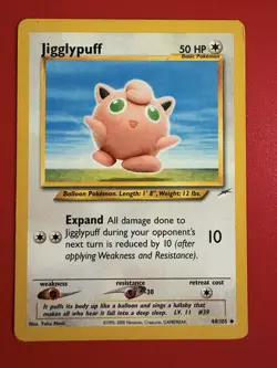 Jigglypuff 44/105 Vintage Pokemon Neo Destiny Set 2002 -WOTC - LP - Image 1