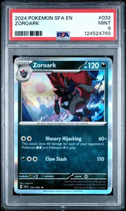2024 POKEMON SFA EN-SHROUDED FABLE #032 ZOROARK PSA 9 - Image 1