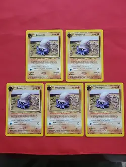 Pokemon: Omanyte #60/75 Neo Discovery 2001 Vintage Non-holo - NM / LP - L90 (5) - Image 1