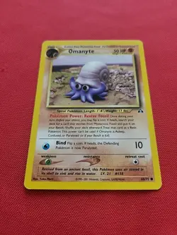 Pokemon: Omanyte #60/75 Neo Discovery 2001 Vintage Non-holo - NM / LP - L90 (5) - Image 4
