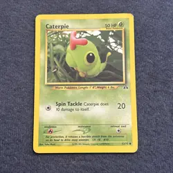 Pokemon TCG WoTC Caterpie 53/75 Neo Discovery Vintage Lightly Played LP+ - Image 3