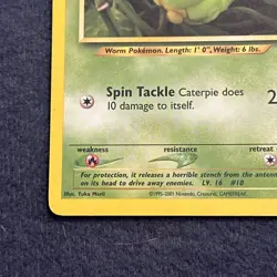 Pokemon TCG WoTC Caterpie 53/75 Neo Discovery Vintage Lightly Played LP+ - Image 4