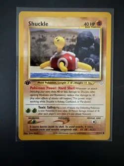 Shuckle 51/64 Pokemon Neo Revelation 1st Edition - WOTC Vintage - LP - Image 1