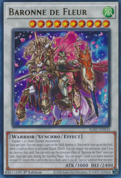 Baronne de Fleur RA01-EN034 Ultra Rare 1st Edition NM Yugioh - Image 1