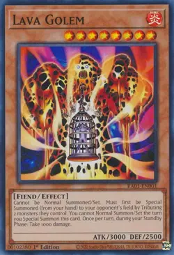 Lava Golem RA01-EN001 Super Rare 1st Edition NM Yugioh - Image 1
