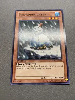 Yu-Gi-Oh! Snowman Eater Common 1st Edition BP01-EN064 LP - Image 1