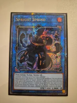 BLTR-EN095 Spright Sprind Quarter Century Secret Rare 1st YuGiOh - Image 1