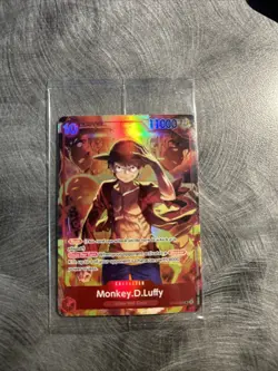 One Piece TCG Monkey D Luffy ST10-006 SR Treasure Booster Set Promo SEALED - Image 1