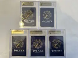 One Piece OP-13 Five Elder Demon God pack BGS 3 10s & 2 9.5s Red Alt Art - Image 2
