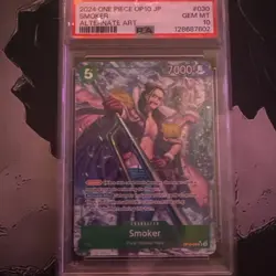 PSA 10 Gem Mint Smoker One Piece Op10 #030 Alternate Art English Rare - Image 1