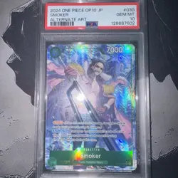 PSA 10 Gem Mint Smoker One Piece Op10 #030 Alternate Art English Rare - Image 2