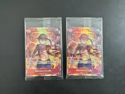 2x One Piece Monkey.D.Luffy Treasure Booster Set ST10-006 Foil SEALED - Image 1