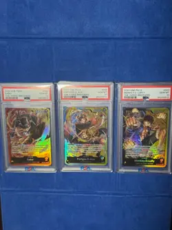One Piece The Three Brothers ST13-001 Sabo Portgas And Luffy PSA 10 Sequential - Image 1