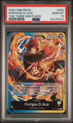 One Piece The Three Brothers ST13-001 Sabo Portgas And Luffy PSA 10 Sequential - Image 4