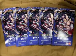 (5) One Piece TCG: The Azure Sea's Seven Sleeved Booster OP-14 English. - Image 1