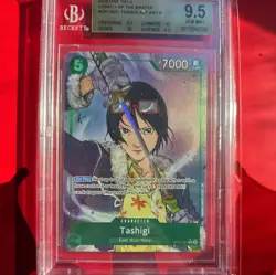 2025 ONE PIECE LEGACY OF THE MASTER OP12-031 TASHIGI ALT ART BGS 9.5 Gem Mint - Image 1
