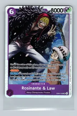 One Piece TCG - Rosinante & Law - The Azure Sea's Seven (OP14) EB04-038 - Image 1