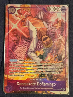 One Piece TCG Donquixote Doflamingo OP14-069 SR Alt Art Azure Sea's Seven NM/M - Image 1