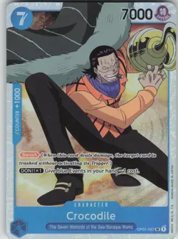 One Piece TCG Crocodile (067) SR Romance Dawn OP01-067 - Image 1