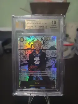 2025 One Piece Sabo Manga Alt Art OP13-120 SEC BGS 10 Pristine English - Image 1