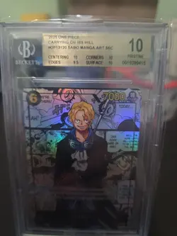 2025 One Piece Sabo Manga Alt Art OP13-120 SEC BGS 10 Pristine English - Image 3