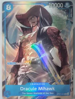 Dracule Mihawk - OP07-044 - Promo - One Piece Card Game - Seven Warlords N/M - Image 1