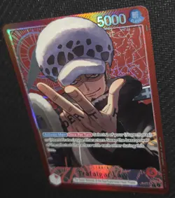 One PIECE TCG OP14-001 Trafalgar Law Alternate Art Leader - Image 1