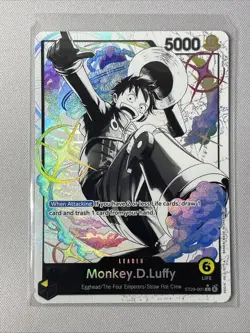 One Piece TCG - ST29-001 Alt Art Leader Card - Monkey.D.Luffy - Image 1