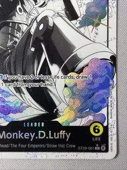 One Piece TCG - ST29-001 Alt Art Leader Card - Monkey.D.Luffy - Image 5