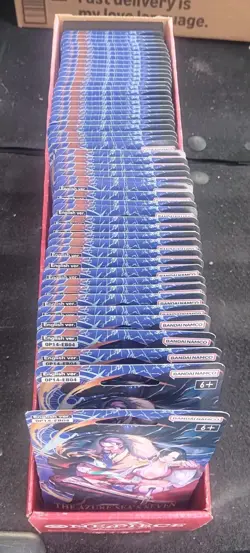 50 One Piece TCG: The Azure Sea's Seven Sleeved Booster OP-14 English W/Tray - Image 1