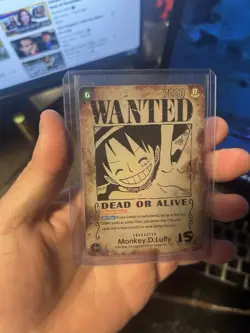 One Piece CCG Monkey.D.Luffy Op13-118 Wanted Poster Nm - Image 1