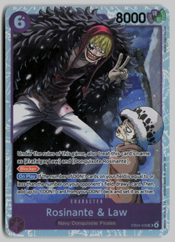 x2 One Piece OP14 The Azure Sea's Seven - Rosinante & Law SR EB04-036 - Image 1