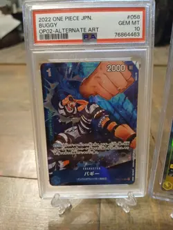 One Piece PSA 10 Buggy ALT ART and CGC 8.5 CAPONE GANG - Image 2
