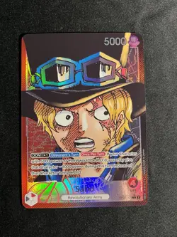 One Piece Awakening of the New Era OP05-001 Leader Sabo ENGLISH Holo ALT ART NM - Image 2