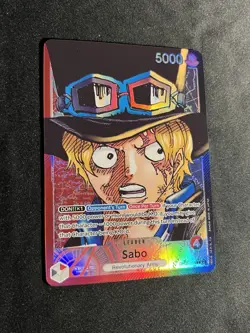One Piece Awakening of the New Era OP05-001 Leader Sabo ENGLISH Holo ALT ART NM - Image 3
