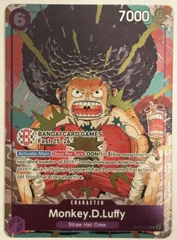 Monkey.D.Luffy (BANDAI Card Games Fest 25-26) OP07-073 One Piece Promotion Card - Image 1