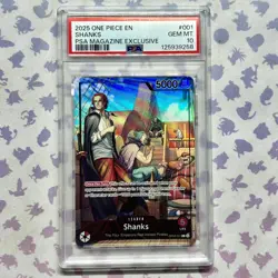 Shanks OP09-001 PSA10 PSA Magazine Promo Limited 2025 One Piece Card UK SELLER - Image 1