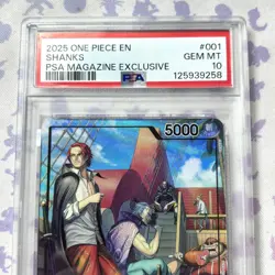 Shanks OP09-001 PSA10 PSA Magazine Promo Limited 2025 One Piece Card UK SELLER - Image 2