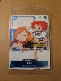 Girl (OP14 Release Event Winner) P-096 One Piece Promotion Cards Foil NM Sealed - Image 1