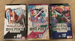 One Piece Starter Deck Bundle ST-08, ST-11, ST-12 (English - Sealed & New) - Image 1