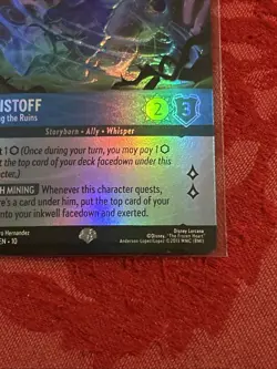 EPIC Lorcana Whispers - Kristoff - Mining the Ruins - 218/204 FOIL EPIC - Image 5